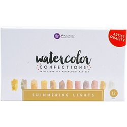 Prima Marketing 590260 Watercolour Confections Pans, Multi-Colour, 12 Count (Pack of 1)