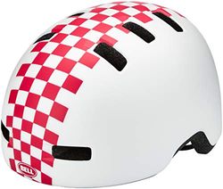 Bell Unisex ungdom Lil Ripper cykelhjälm barn, matta vit/rosa Check, en storlek