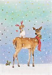 Winter Friends Small Boxed Holiday Cards (20 cards, 21 self-sealing envelopes)