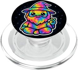 Colorful Tie Dye Wizard Galaxy Phone Grip Stand PopSockets PopGrip for MagSafe