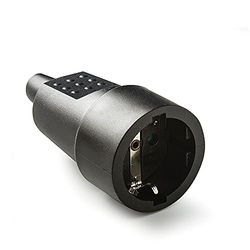 FAMATEL Base móvel | PVC borracha | TT | 16A | 250 V | preto