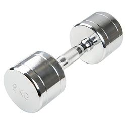 Trendy Sport Chroom dumbbell - 1 stuk - 8,0 kg