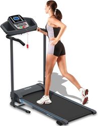 SereneLife Loopband,Opvouwbaar,Fitness Apparaat voor Indoor Sport,Loopband Inklapbaar,Walking Pad met LCD voor Wandelen en Hardlopen,Vooraf Ingestelde/Verstelbare Programma's,Bluetooth Connectiviteit