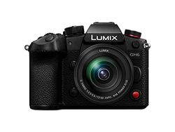 Panasonic LUMIX DC-GH6M hybridkamera med objektiv FS12060 (25 MP, Dual I.S, OLED-sökare, kyl-/damm-/stänkskydd), svart