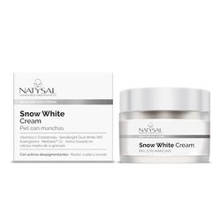 NATYSAL Snow White Cream Crema Anti-Macchia, 50 ml, Tinta Unita, Estándar