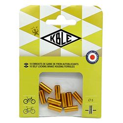 Transfil Lot de 10 câbles de Frein extérieur 5 mm Doré