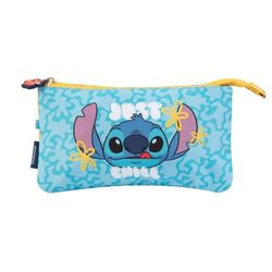 Grupo Erik Estuche Stitch 3 Compartimentos - Estuche Escolar 3 Compartimentos niña │ Estuches Escolares 3 Compartimentos, Material Escolar y papeleria Ideal Vuelta al Cole
