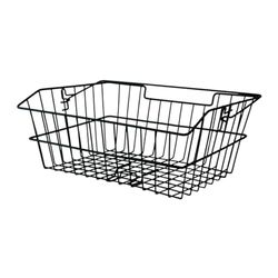 Xlc Hinterradkorb-2128032600 Cesto para roda traseira, unissexo para adultos, preto, 40 x 33 x 25 cm