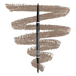 NYX Professional Makeup Micro Brow Pencil, Dual Ended Design, With Mechanical Brow Pencil And Spoolie Brush, Vegan Formula, Shade: Ash Blonde