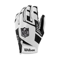 Wilson NFL Stretch Fit Receivers Gloves WF6000802AD, Mens gloves, white, One size EU