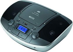 ECG CDR 1000 U Titan radio CD z USB – CD, CD-R/RW; wejście MP3; wejście AUX; 30 ustawień tunera; wyświetlacz LCD z podświetleniem; pilot zdalnego sterowania, szaro-srebrny