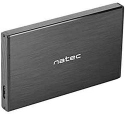 Natec HDD/SSD External Enclosure Rhino GO for 2.5'' SATA - USB 3.0, Aluminum