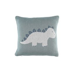 Noukie's Kussen van jacquard, dinosaurus, stegi, groen