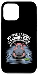 Grumpy Hippo Funny Spirit Animal Slap Joke Water Bandana Case for iPhone 12 Pro Max