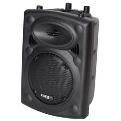 Ibiza - SLK8A-BT - Enceinte Active Plug & Play de 8”/20cm, 300W avec amplificateur intégré - Bluetooth, USB, SD et AUX - Noir
