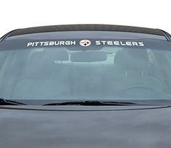FANMATS NFL - Pittsburgh Steelers Sun Stripe Windshield Decal 3.25 in. x 34 in.