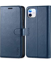 TUCCH Beschermhoes Voor iPhone 11 - Schokbestendig TPU, Premium Leer, Flip Case, Portefeuille Met Standaard, Kaartsleuven En Magnetische Sluiting (6,1 Inch)