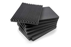 B&W International GmbH SI/7800 Schiuma a cubo pretagliata (SI) per outdoor. case-Das Original, Poliuretano (PU), nero, tipo 7800-PP.1570