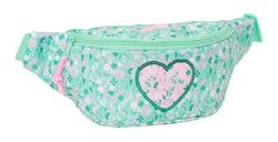 Safta Cuore Sac Banane avec Poche extérieure, idéal pour Jeunes et Enfants de différents âges, Confortable et Polyvalent, qualité et résistance, 23 x 9 x 12 cm, Menthe (Menta), M, Décontracté