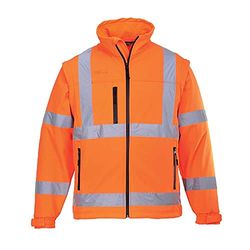 Portwest Hi-Vis Softshell Jacket (3L), Size: S, Colour: Orange, S428ORRS