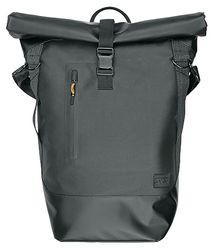 SKS GERMANY Infinity URBAN SIDEBAG Sacoche pour porte-bagages (sacoche de vélo, sacoche latérale pour porte-bagages, étanche, compartiment pour ordinateur portable, déroulable, bandes réfléchissantes,