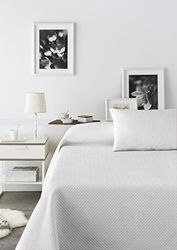 VIALMAN Trapunta Sofia 18 Cama 105: 200 cm X 270 cm Bianco