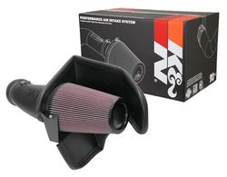 K&N Cold Air Intake System: High-Flow Air Filter, Increase Performance & Acceleration: Compatible with 2017-2023 Dodge: Challenger, Demon, Redeye, Charger, 63-1577