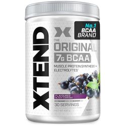 XTEND Original BCAA Powder Blackcurrant 30 Servings | 7g BCAAs Per Serving | Sugar Free Branched Chain Amino Acids and Electrolytes Powder for Post Workout Muscle Recovery and Hydration