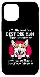 Carcasa para iPhone 14 Corgi Best Dog Mom Dogs Lovers Funny Mothers Day