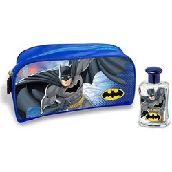 Batman Kids Perfume Gift Set – Natural Eau De Toilette Spray (50ml) & Travel Toiletry Bag – Long-Lasting EDT Perfume - Playful and Vibrant Scent – Best Gift & Travel Essential for Kids