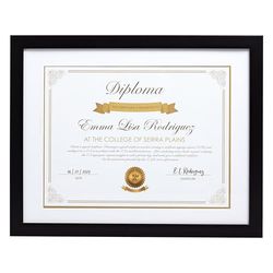 Kate & Milo Diploma Frame, Klassiek Certificaat Frame, Zwart-Wit