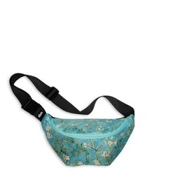 LOQI - Bolso de la flor de almendra VINCENT VAN GOGH, Bb.vg.ab, Riñonera VINCENT VAN GOGH con flor de almendra