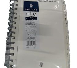 Collins Elite 1140R-25 - Ricarica per agenda 2025, compatta, giornaliera per pagina, con carta di lusso