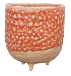 Ivyline Titan Reactive Glaze Fioriera con Piede H7Cm P7Cm