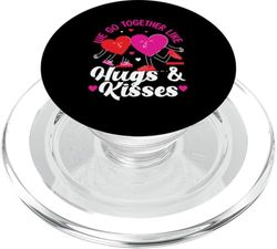 Vamos juntos como abrazos y besos PopSockets PopGrip para MagSafe