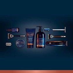 King C. Gillette Gel para barba y pelo 3 en 1 para hombre, limpieza diaria y frescura, con fragancia de King C, 350 ml