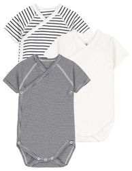 Petit Bateau Unisex Baby's A097H Korte Mouw Pasgeboren Lichaam, Variant 1, 1 Maand, Variant 1, 0 Maanden