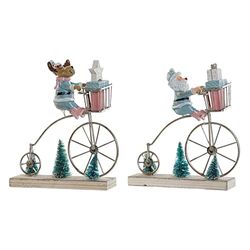 Decorazione NavDKD Home Decor Metallo Bicicletta (2 pz) (15 x 5 x 17 cm) (13 x 5 x 17 cm)