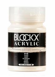 Blockx 65015BXC – Acrílico fino opaco y satinado – Marfil PW6/PY42 – Bote de 500 ml