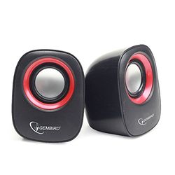 Gembird SPK-107A altoparlante Stereo nero/rosso