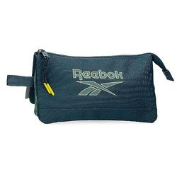 Reebok Summerville Blue Pencil Case, 3 Compartments, 22 x 12 x 5 cm, Polyester