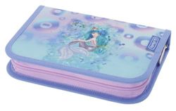 Herlitz® schooletui uitbreidbaar met 31-delige uitrusting | accessoire-organizer, schoolbenodigdheden | kinderset | jeugd | ritssluiting | Mystic Mermaid meisje, meerkleurig, Uitklapbaar met
