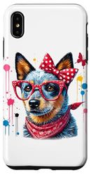 Paint Art Australian Cattle Dog Painter Artist Custodia per iPhone XS Max