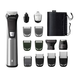 Philips Multigroom Série 7000, Tondeuse Multi-styles 14-en-1 pour Visage, Cheveux et Corps avec Technologie DualCut (Modèle MG7745/15)