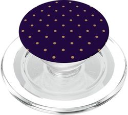 Diseño de Funda de teléfono con Lunares morados y Mostaza PopSockets PopGrip para MagSafe