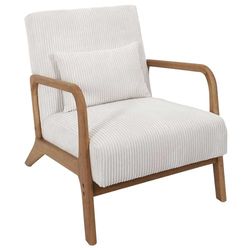 HOME DECO FACTORY, HD0349, Cotele Scott Beige woonkamerfauteuil, zachtheid, meubel, zitting, bank en fauteuil, 64,5x75x86 cm, zithoogte 43 cm, beige