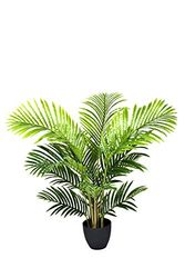 GreenBrokers Artificial Real Touch Phoenix Palm Tree in Black Pot-UV Stable Ideal for Home, Office Indoor & Outdoor Living 3ft/94cm