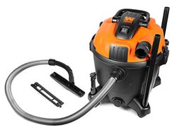 WEN 10-Amp 9.25-Gallon 6.5 Peak HP Wet/Dry Shop Vacuum and Blower with 0.3-Micron HEPA Filter, Hose, and Accessories VC9209, Black