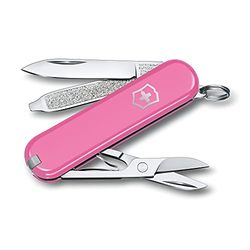 Victorinox Taschenmesser Classic SD Colors (7 Funktionen, Klinge, Schere, Nagelfeile), klein, Blister Cherry Blossom 58 mm