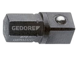 Adaptador, forma corta, 1/4"-1/4"